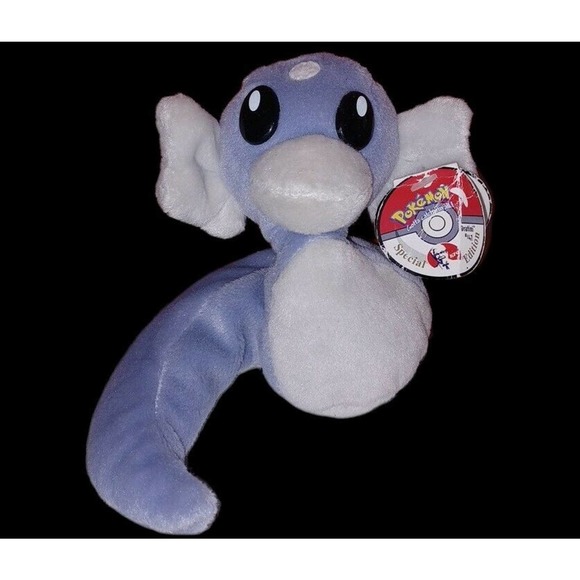 POKEMON KFC Exclusive Plush Set of 4 Beanie Toys-1998-Vulpix-Dratini-Seel-Zubat - Picture 5 of 5